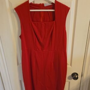 HOBO Vibrant Red Midi Dress